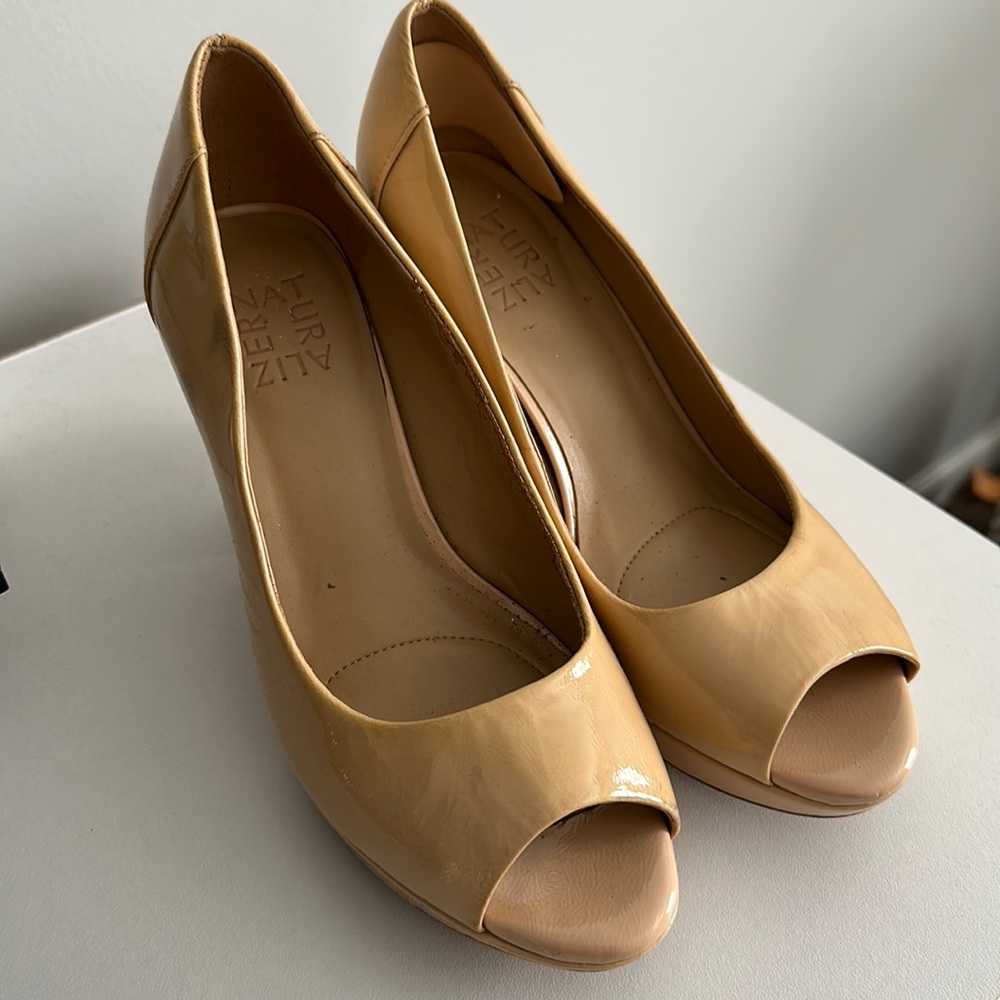 Nude Naturalized Platform Heels